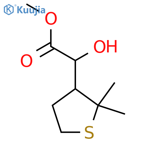 methyl 2-(2,2-dimethylthiolan-3-yl)-2-hydroxyacetate structure