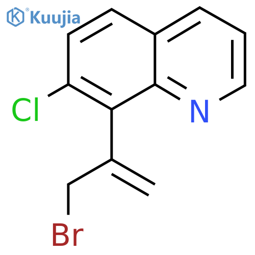 8-(3-bromoprop-1-en-2-yl)-7-chloroquinoline structure
