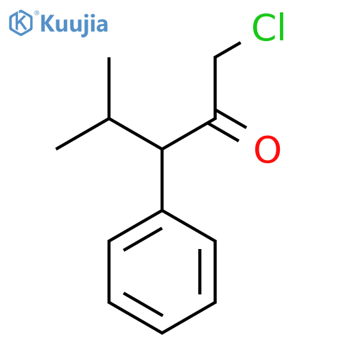 1-chloro-4-methyl-3-phenylpentan-2-one structure