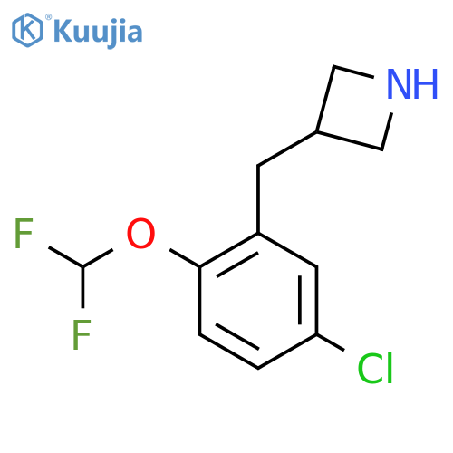 3-{5-chloro-2-(difluoromethoxy)phenylmethyl}azetidine structure