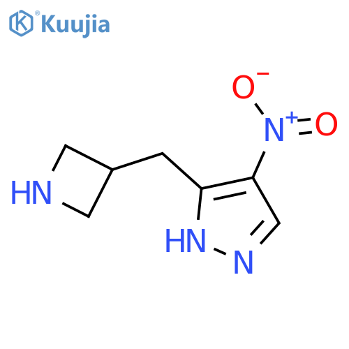 3-(azetidin-3-yl)methyl-4-nitro-1H-pyrazole structure