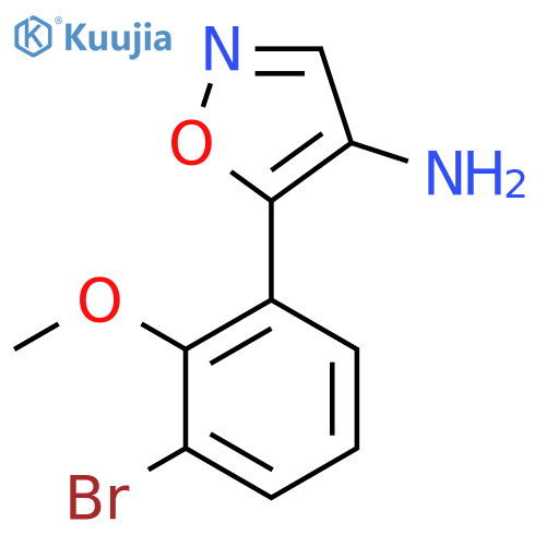 5-(3-bromo-2-methoxyphenyl)-1,2-oxazol-4-amine structure