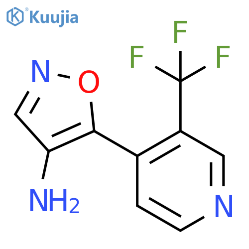 5-3-(trifluoromethyl)pyridin-4-yl-1,2-oxazol-4-amine structure