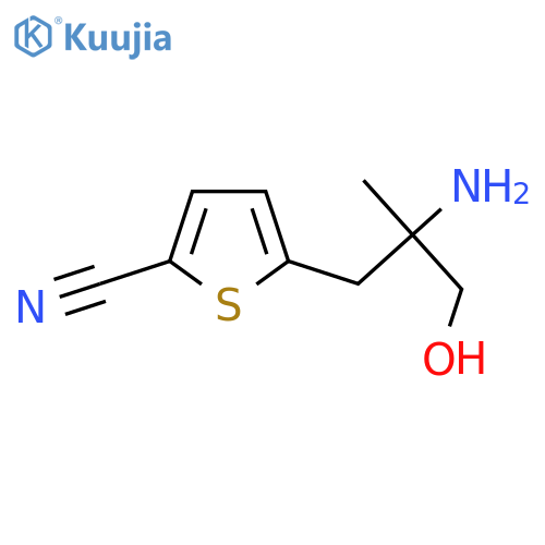 5-(2-amino-3-hydroxy-2-methylpropyl)thiophene-2-carbonitrile structure