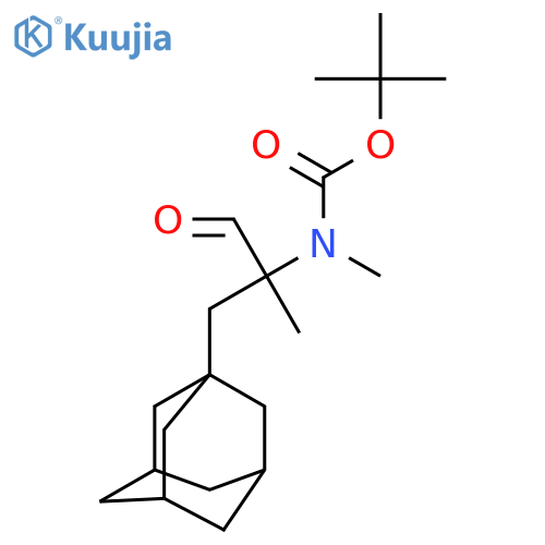 tert-butyl N-{2-(adamantan-1-yl)methyl-1-oxopropan-2-yl}-N-methylcarbamate structure