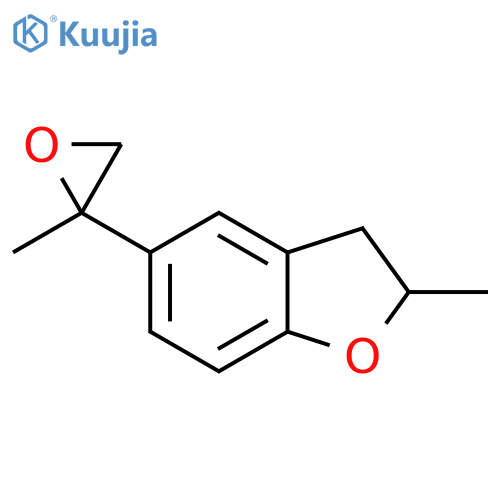 2-methyl-5-(2-methyloxiran-2-yl)-2,3-dihydro-1-benzofuran structure