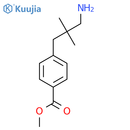 methyl 4-(3-amino-2,2-dimethylpropyl)benzoate structure