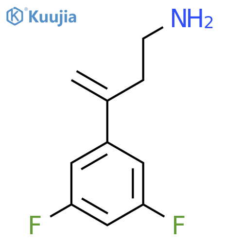 3-(3,5-difluorophenyl)but-3-en-1-amine structure