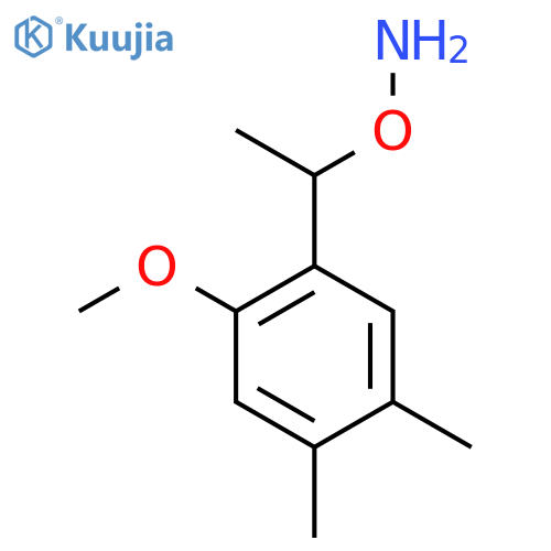 O-1-(2-methoxy-4,5-dimethylphenyl)ethylhydroxylamine structure