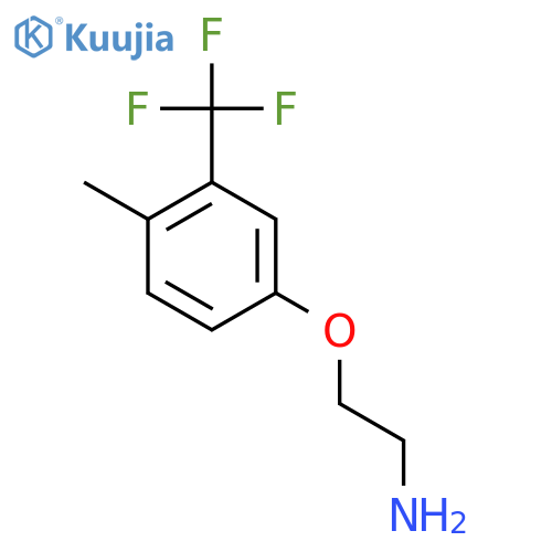 2-4-methyl-3-(trifluoromethyl)phenoxyethan-1-amine structure