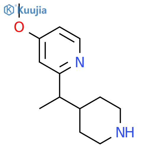 4-methoxy-2-1-(piperidin-4-yl)ethylpyridine structure