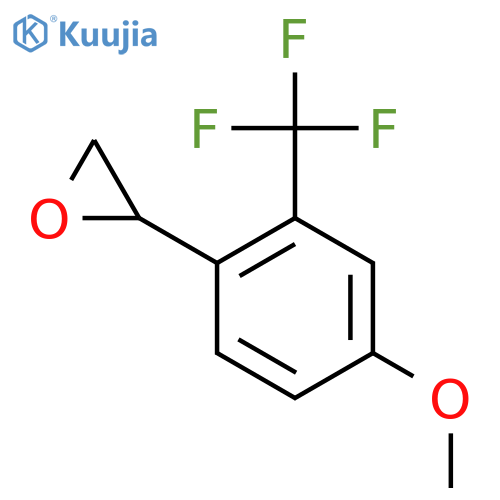2-4-methoxy-2-(trifluoromethyl)phenyloxirane structure