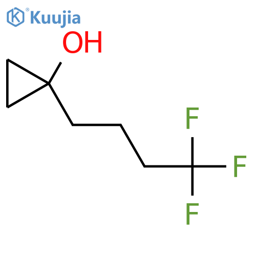 1-(4,4,4-trifluorobutyl)cyclopropan-1-ol structure