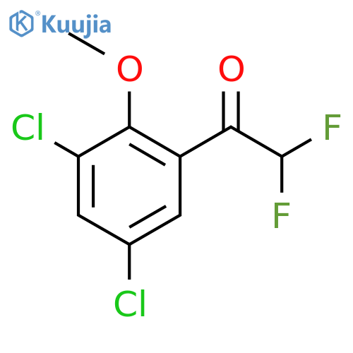 1-(3,5-dichloro-2-methoxyphenyl)-2,2-difluoroethan-1-one structure