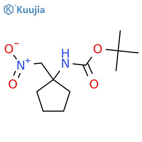 tert-butyl N-1-(nitromethyl)cyclopentylcarbamate structure