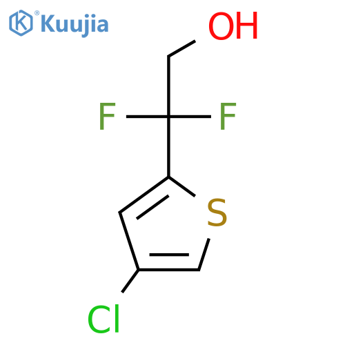 2-(4-chlorothiophen-2-yl)-2,2-difluoroethan-1-ol structure