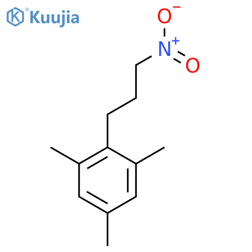 1,3,5-trimethyl-2-(3-nitropropyl)benzene structure