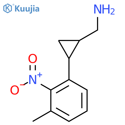 2-(3-methyl-2-nitrophenyl)cyclopropylmethanamine structure
