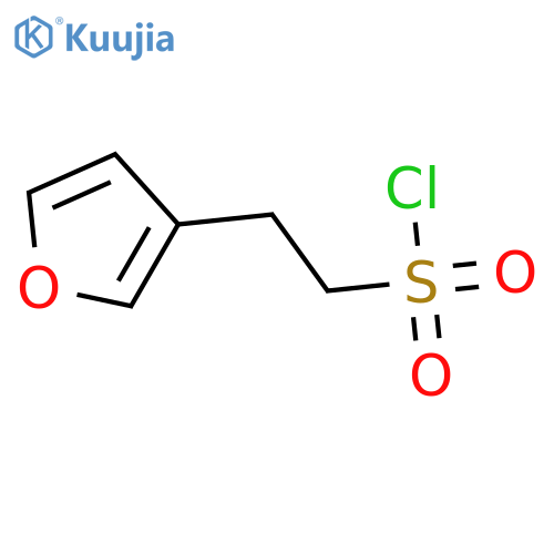 2-(furan-3-yl)ethane-1-sulfonyl chloride structure