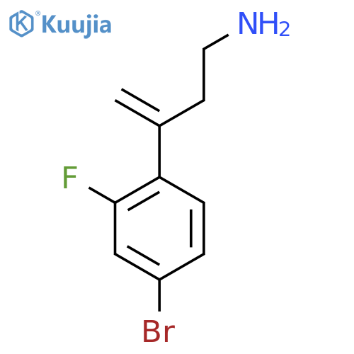 3-(4-bromo-2-fluorophenyl)but-3-en-1-amine structure
