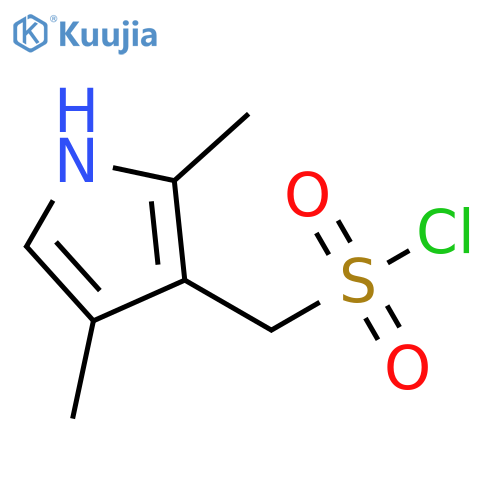 (2,4-dimethyl-1H-pyrrol-3-yl)methanesulfonyl chloride structure