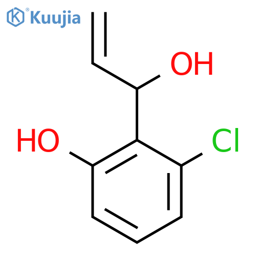 3-chloro-2-(1-hydroxyprop-2-en-1-yl)phenol structure