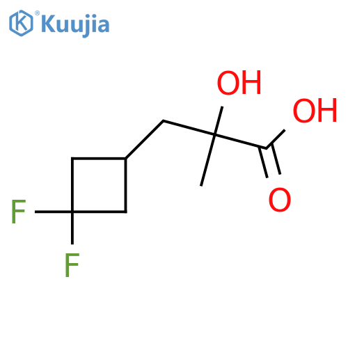3-(3,3-Difluorocyclobutyl)-2-hydroxy-2-methylpropanoic acid structure