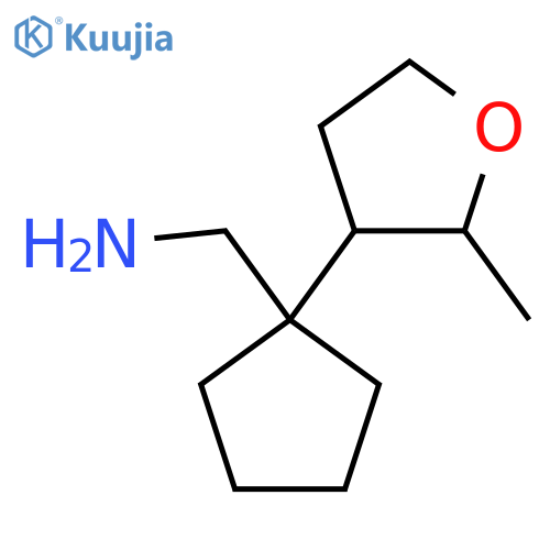 1-(2-methyloxolan-3-yl)cyclopentylmethanamine structure