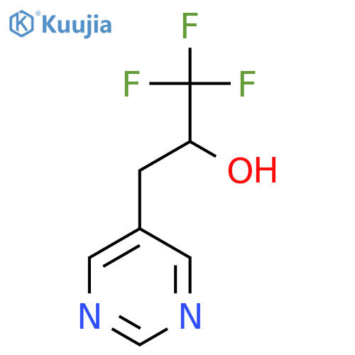1,1,1-trifluoro-3-(pyrimidin-5-yl)propan-2-ol structure