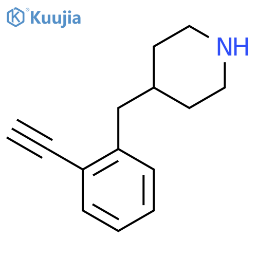 4-(2-ethynylphenyl)methylpiperidine structure