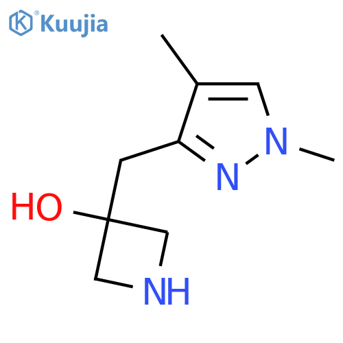3-(1,4-dimethyl-1H-pyrazol-3-yl)methylazetidin-3-ol structure