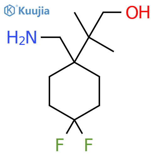 2-1-(aminomethyl)-4,4-difluorocyclohexyl-2-methylpropan-1-ol structure