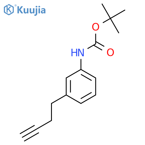 tert-butyl N-3-(but-3-yn-1-yl)phenylcarbamate structure