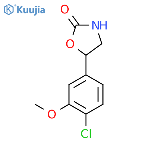 5-(4-chloro-3-methoxyphenyl)-1,3-oxazolidin-2-one structure