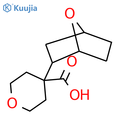 4-{7-oxabicyclo2.2.1heptan-2-yl}oxane-4-carboxylic acid structure