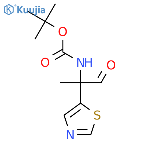 tert-butyl N-1-oxo-2-(1,3-thiazol-5-yl)propan-2-ylcarbamate structure