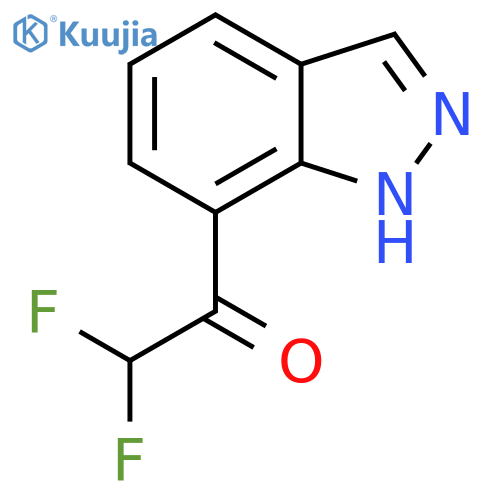 2,2-difluoro-1-(1H-indazol-7-yl)ethan-1-one structure