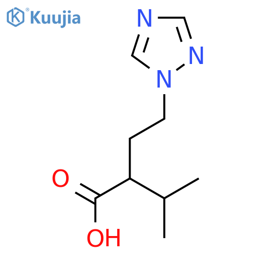 3-methyl-2-2-(1H-1,2,4-triazol-1-yl)ethylbutanoic acid structure