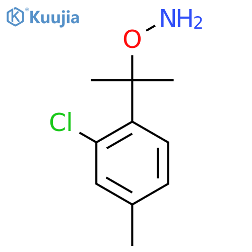 O-2-(2-chloro-4-methylphenyl)propan-2-ylhydroxylamine structure