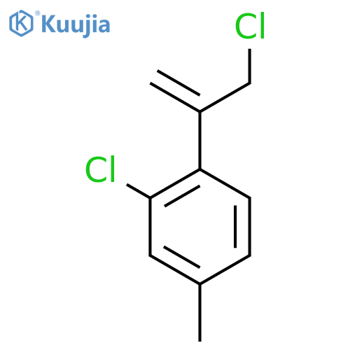 2-Chloro-1-(3-chloroprop-1-en-2-yl)-4-methylbenzene structure