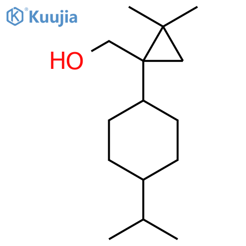 {2,2-dimethyl-1-4-(propan-2-yl)cyclohexylcyclopropyl}methanol structure