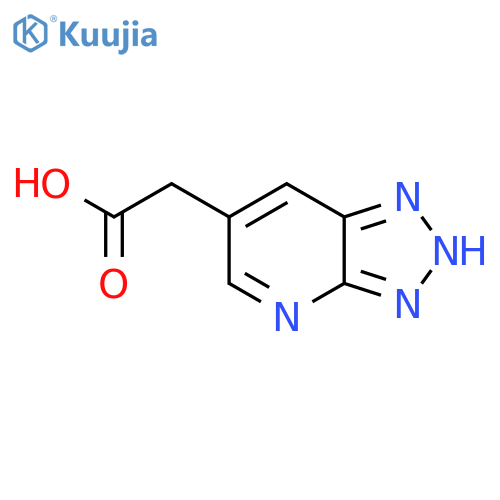 2-{3H-1,2,3triazolo4,5-bpyridin-6-yl}acetic acid structure