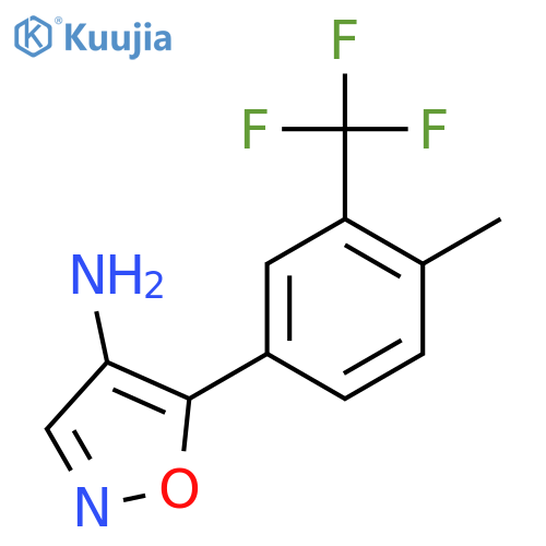5-4-methyl-3-(trifluoromethyl)phenyl-1,2-oxazol-4-amine structure