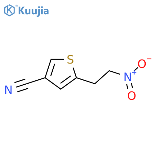 5-(2-nitroethyl)thiophene-3-carbonitrile structure