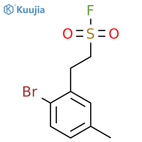 2-(2-bromo-5-methylphenyl)ethane-1-sulfonyl fluoride structure