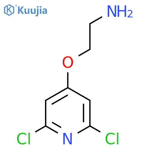 2-(2,6-dichloropyridin-4-yl)oxyethan-1-amine structure