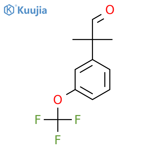 2-methyl-2-3-(trifluoromethoxy)phenylpropanal structure