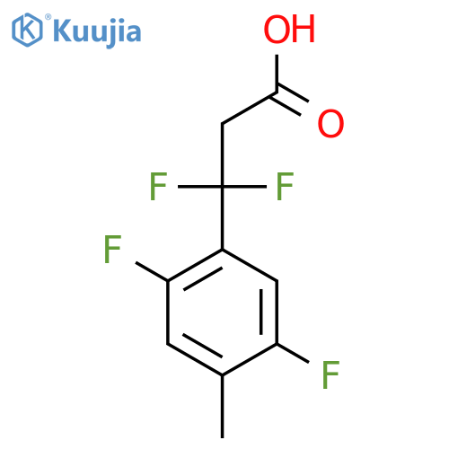 3-(2,5-difluoro-4-methylphenyl)-3,3-difluoropropanoic acid structure
