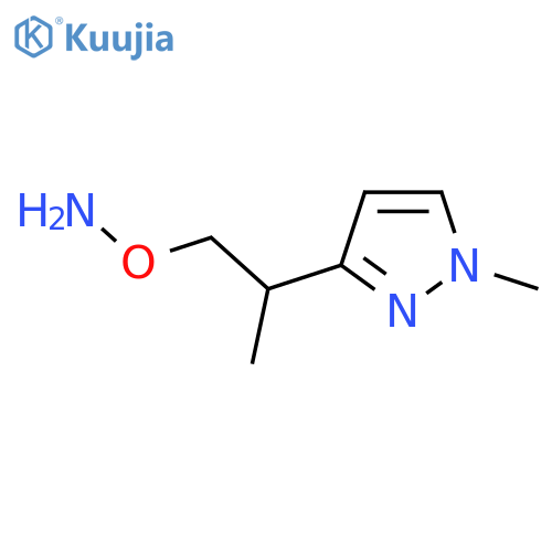 O-2-(1-methyl-1H-pyrazol-3-yl)propylhydroxylamine structure