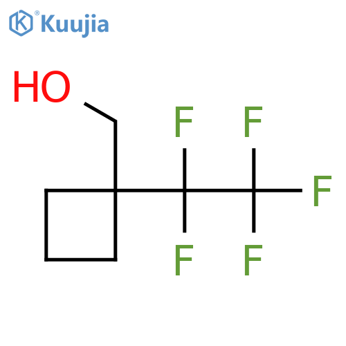 1-(pentafluoroethyl)cyclobutylmethanol structure